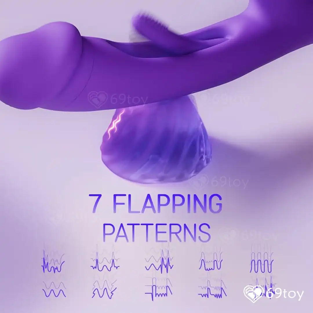 Joan 3X Rabbit Tapping G-spot Vibrator with Anal Beads