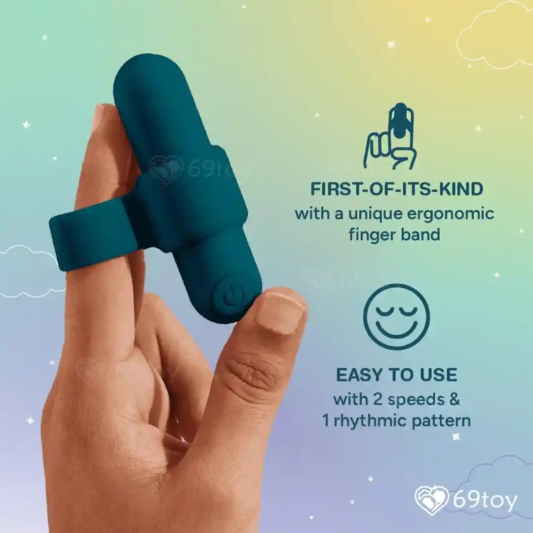 Honey Buzz Bullet Massager With Finger Band