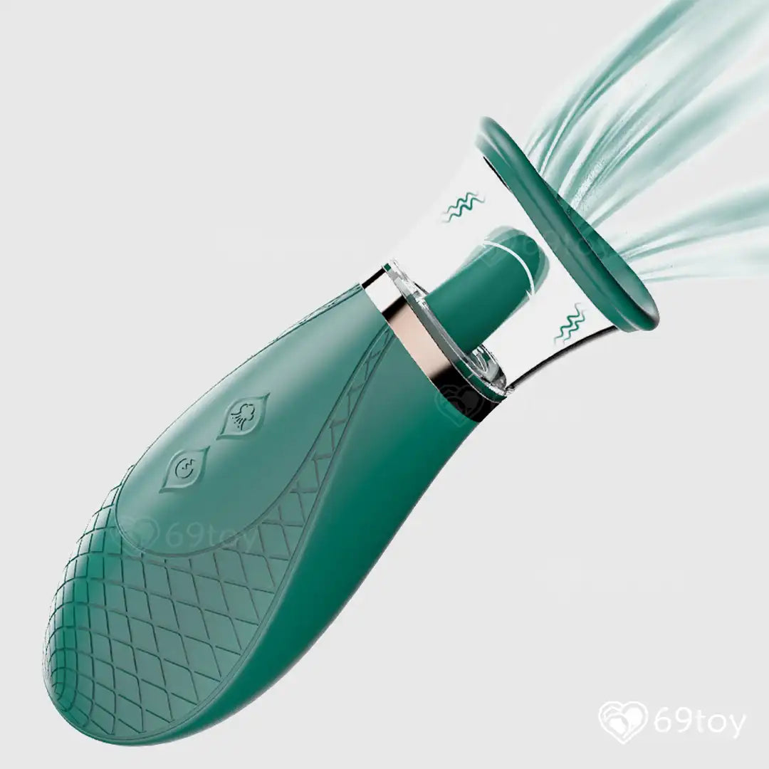 Honey Tongue Licking Suction Vibrator