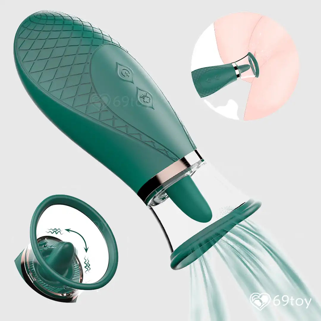 Honey Tongue Licking Suction Vibrator