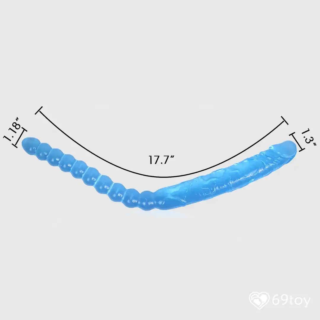 Riot Flexible Double Ended Dildo with Anal Beads