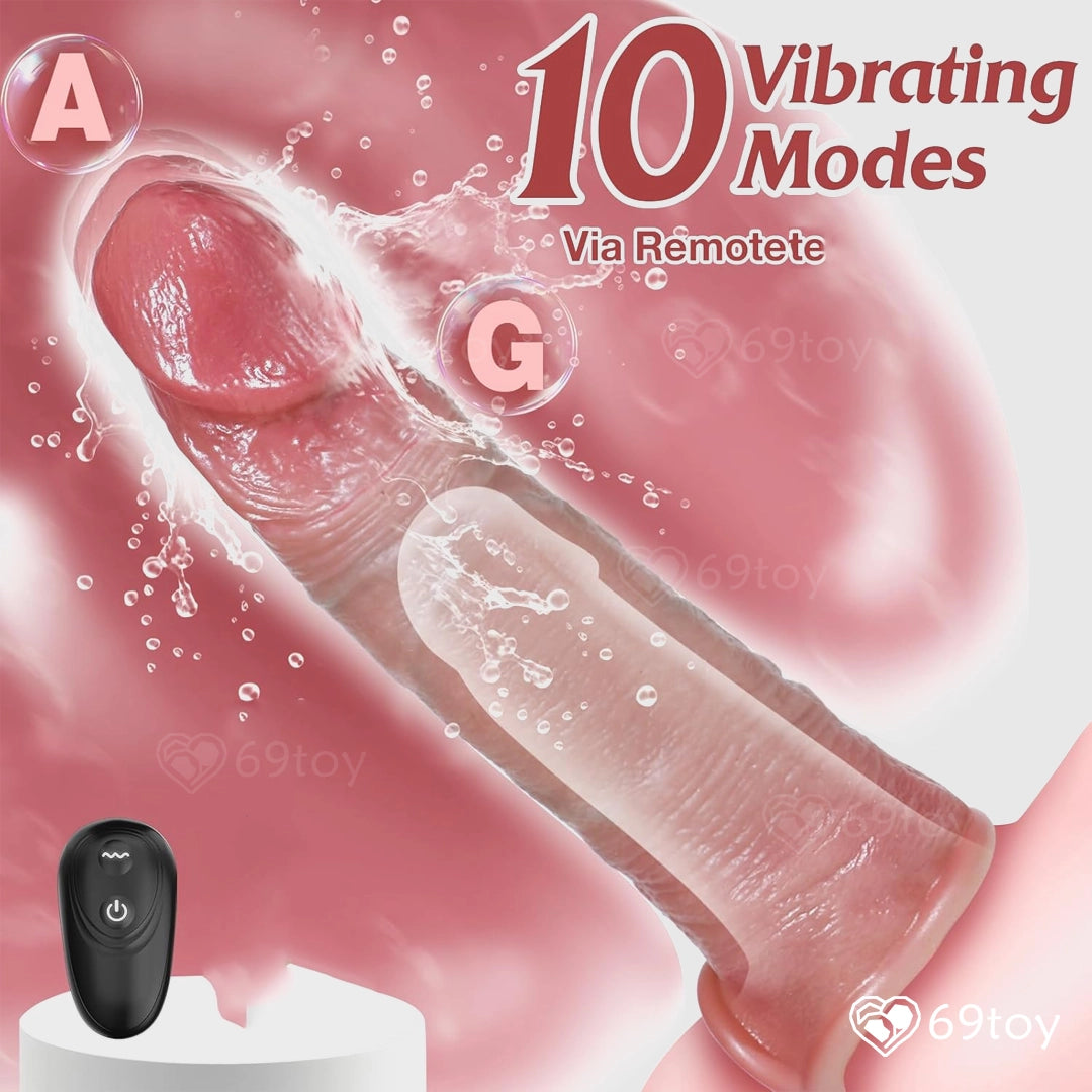 Lovecore Ultra Penis Extender Vibrating Sleeve With Remote