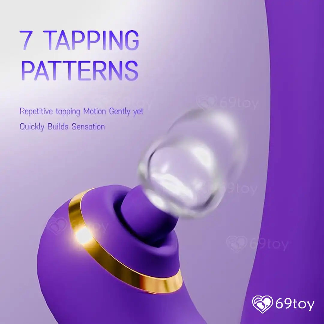 Joan 3X Rabbit Tapping G-spot Vibrator with Anal Beads