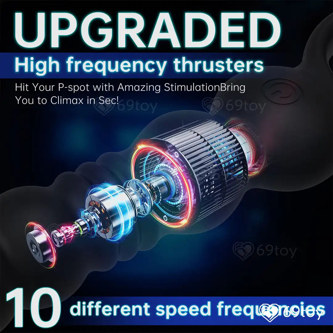 Lovix Thrusting Vibrating Unisex Beads Massager