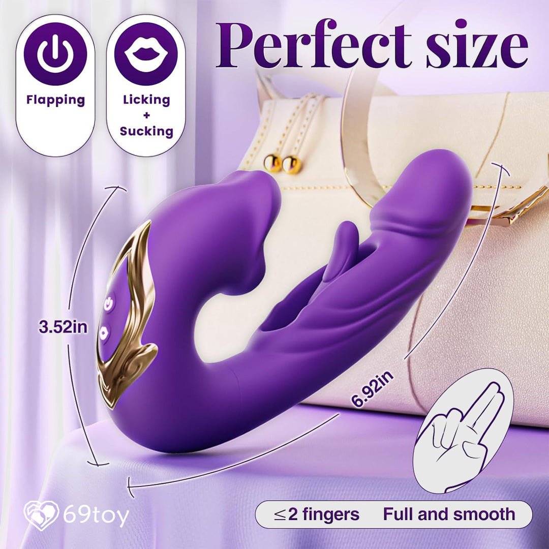 NovaX Flapping Clitoris Licking and G-spot Vibrator