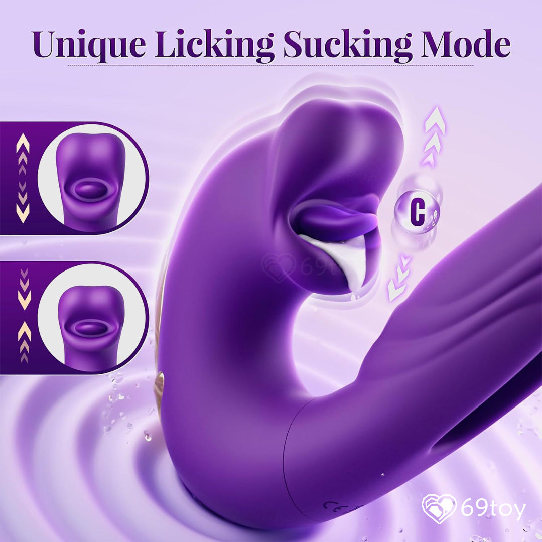 NovaX Flapping Clitoris Licking and G-spot Vibrator