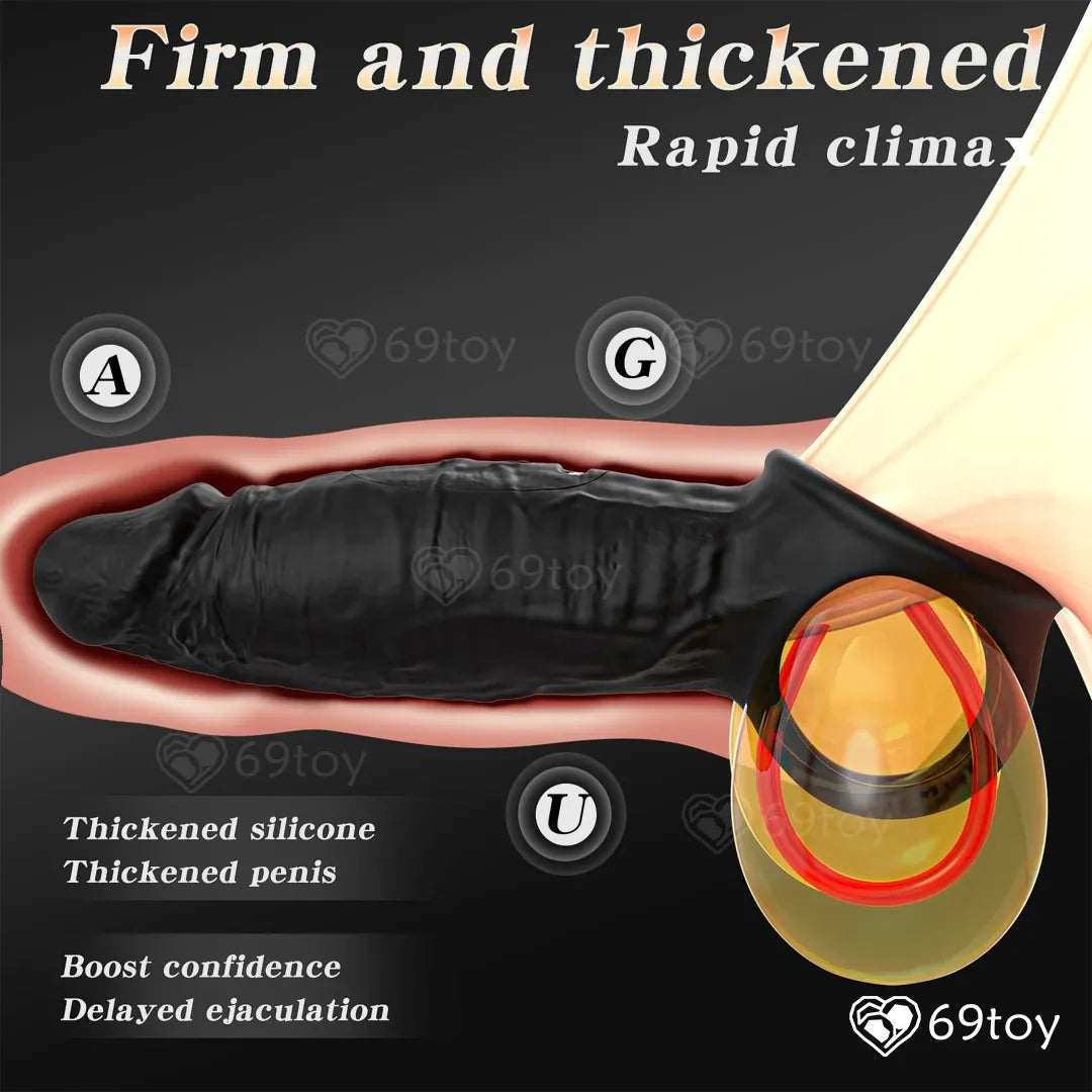 Noir+ Smart App Control Penis Extension Sleeve Ring