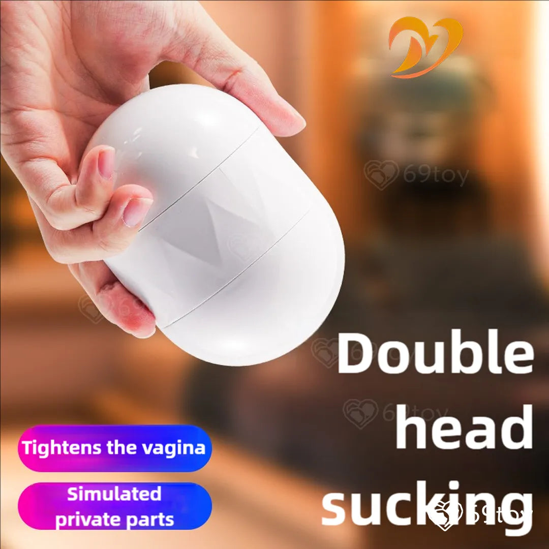 Mini Egg Aircraft Dual Hole Vagina & Anal Masturbator