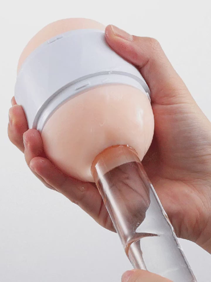 Mini Egg Aircraft Dual Hole Vagina & Anal Masturbator
