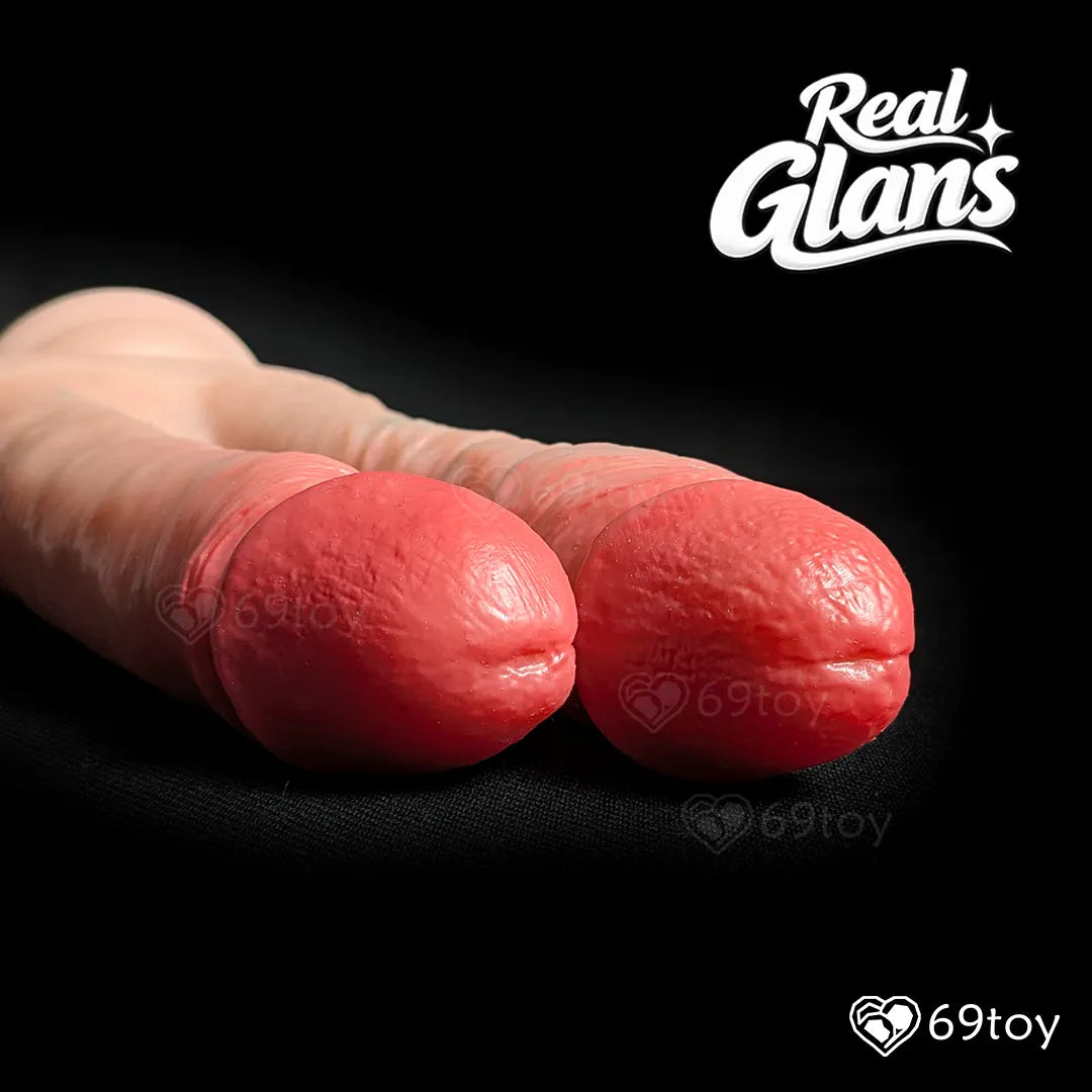 Duo Realistic Double-Headed Dildo with Suction Cup