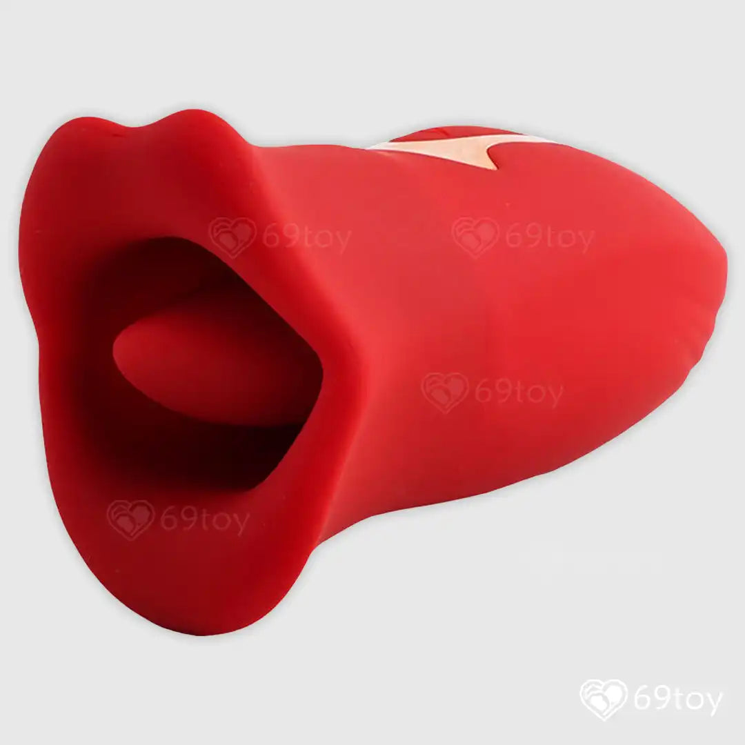 Wet Kiss Realistic Mouthbite Tongue Lick Sucking Vibrator
