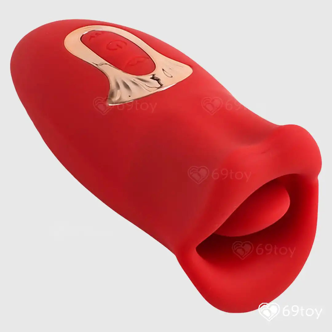 Wet Kiss Realistic Mouthbite Tongue Lick Sucking Vibrator