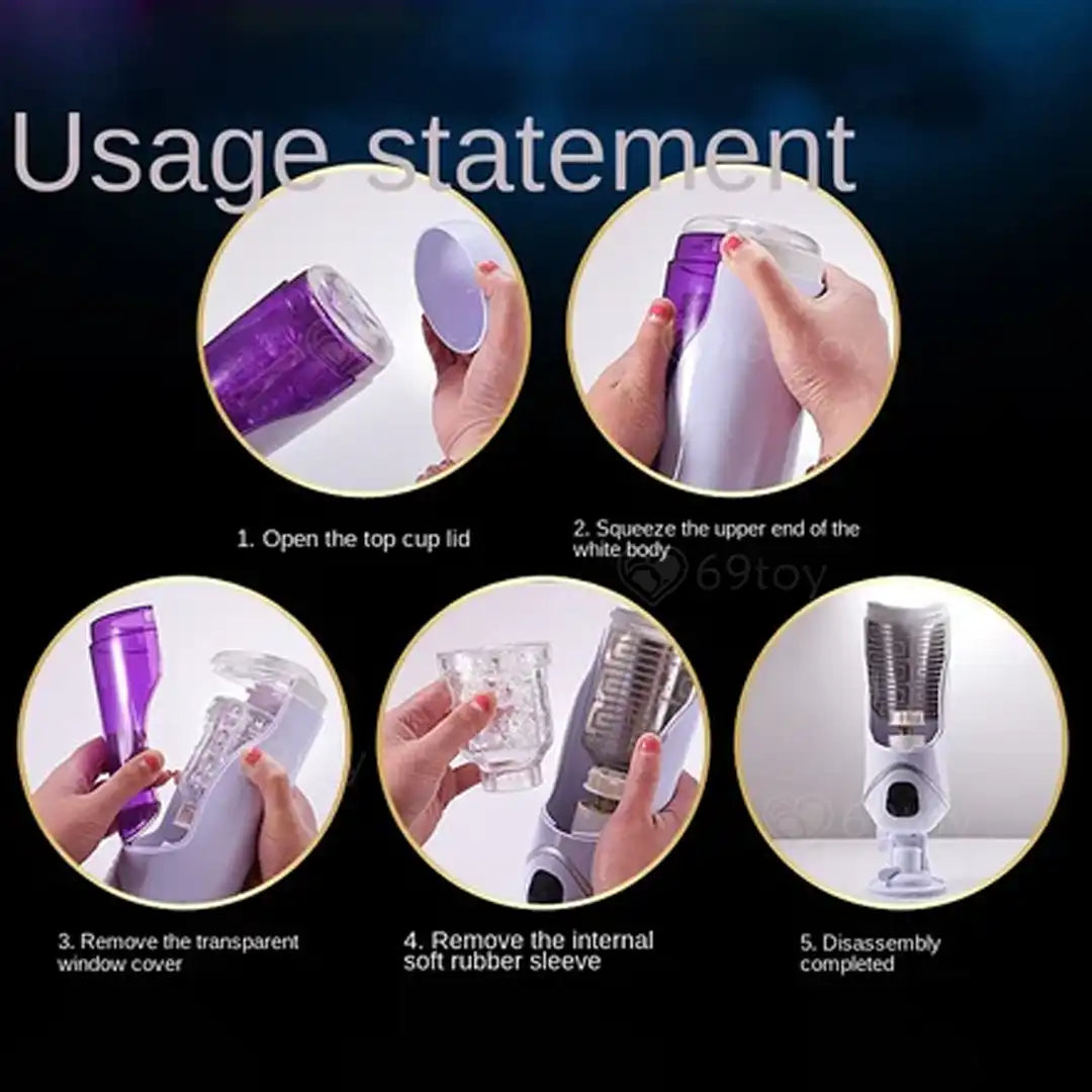 Piston Telescopic Rotation Automatic Masturbator