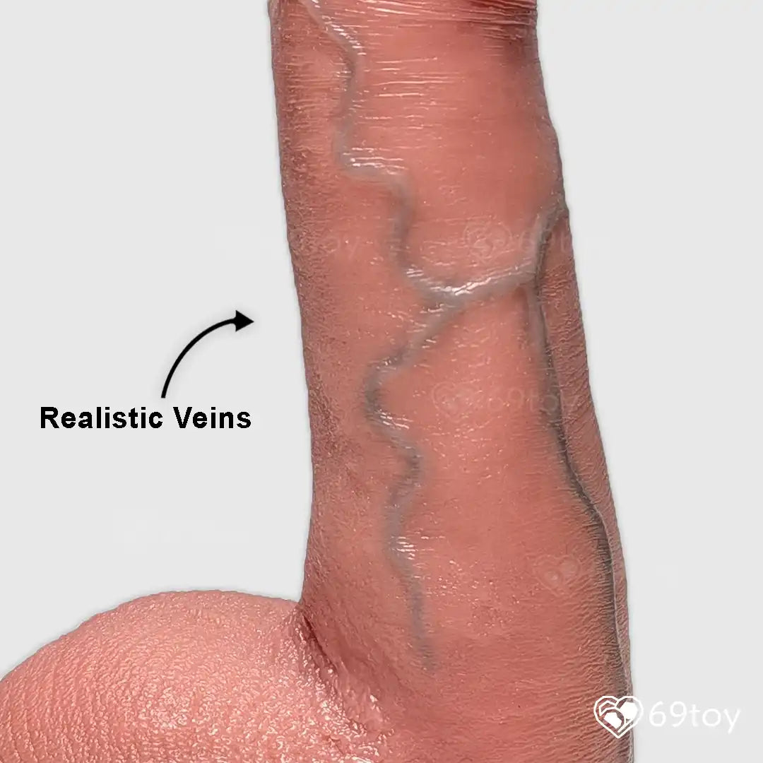 Thunder Realistic Dual Layer Thrusting Vibrating Dildo