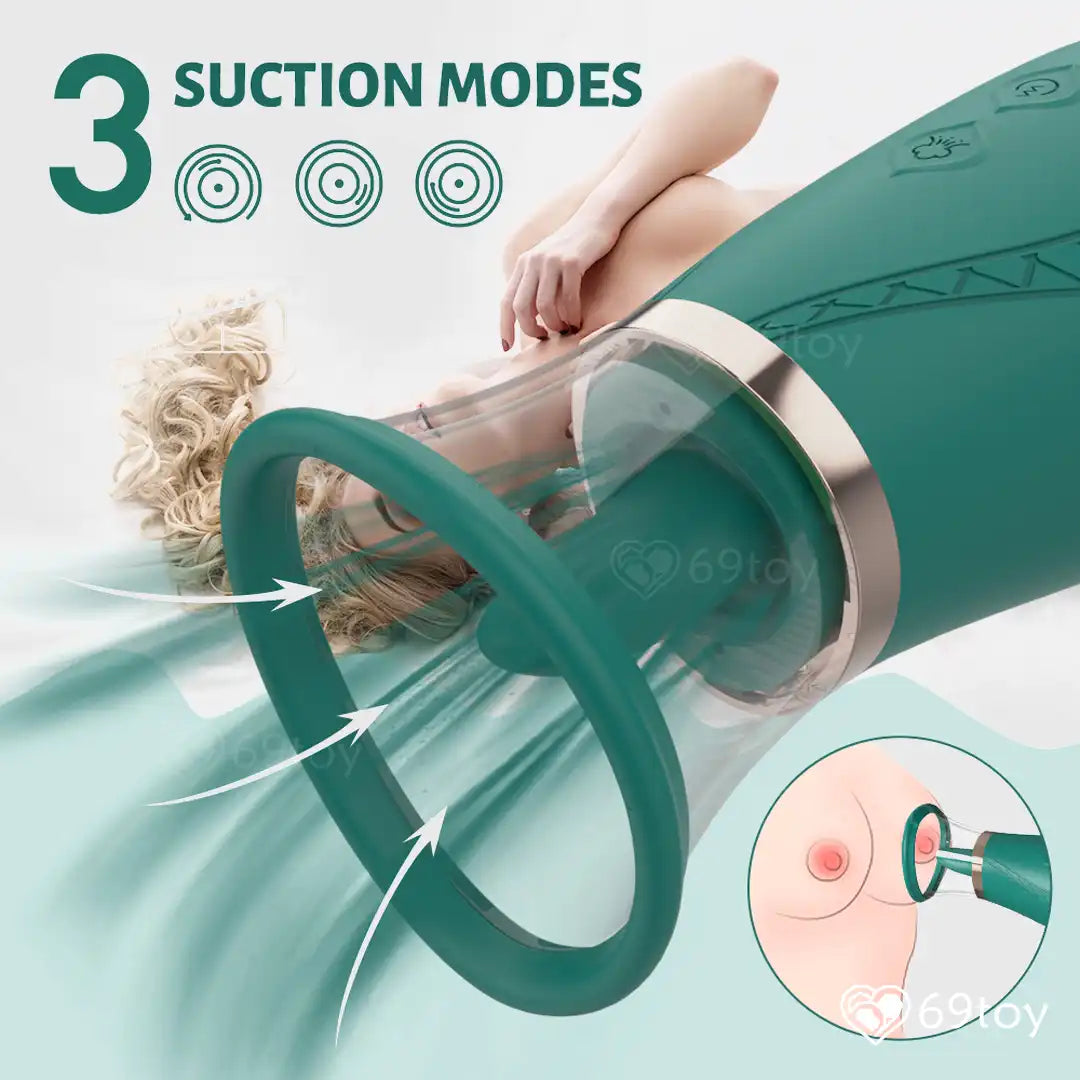 Honey Tongue Licking Suction Vibrator