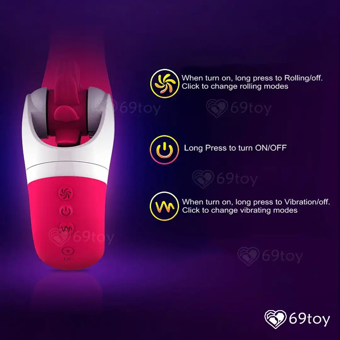 Aura Rolling Tongue Heated G-Spot Vibrator