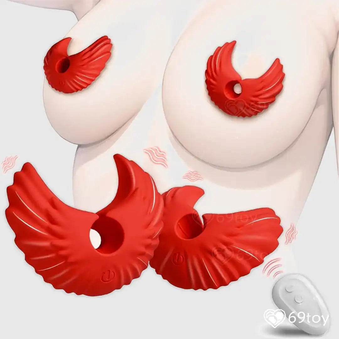 Scarlett Angel Wings Vibrating Nipple Clamps