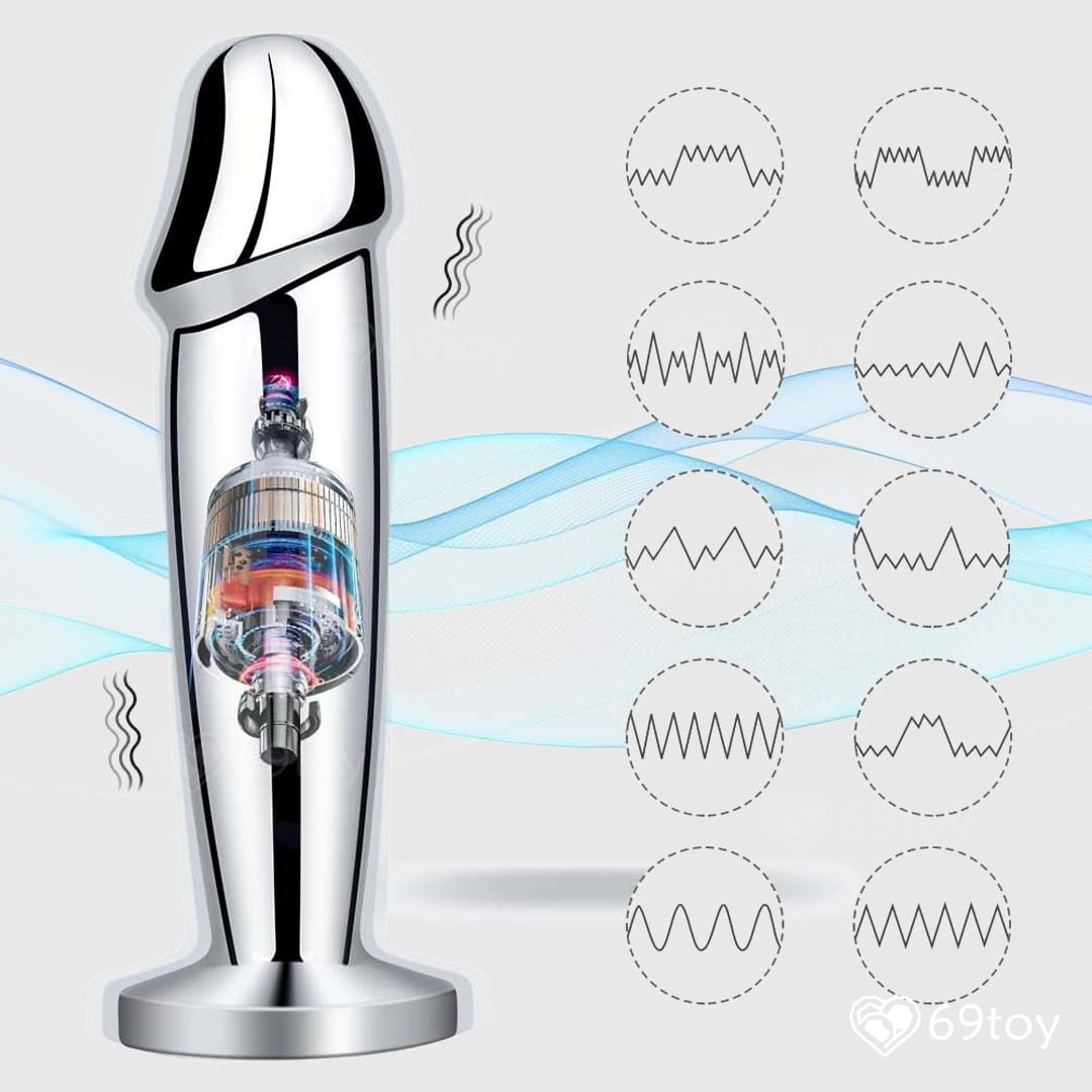 Vibrating Anal Plug Dildo Remote Control
