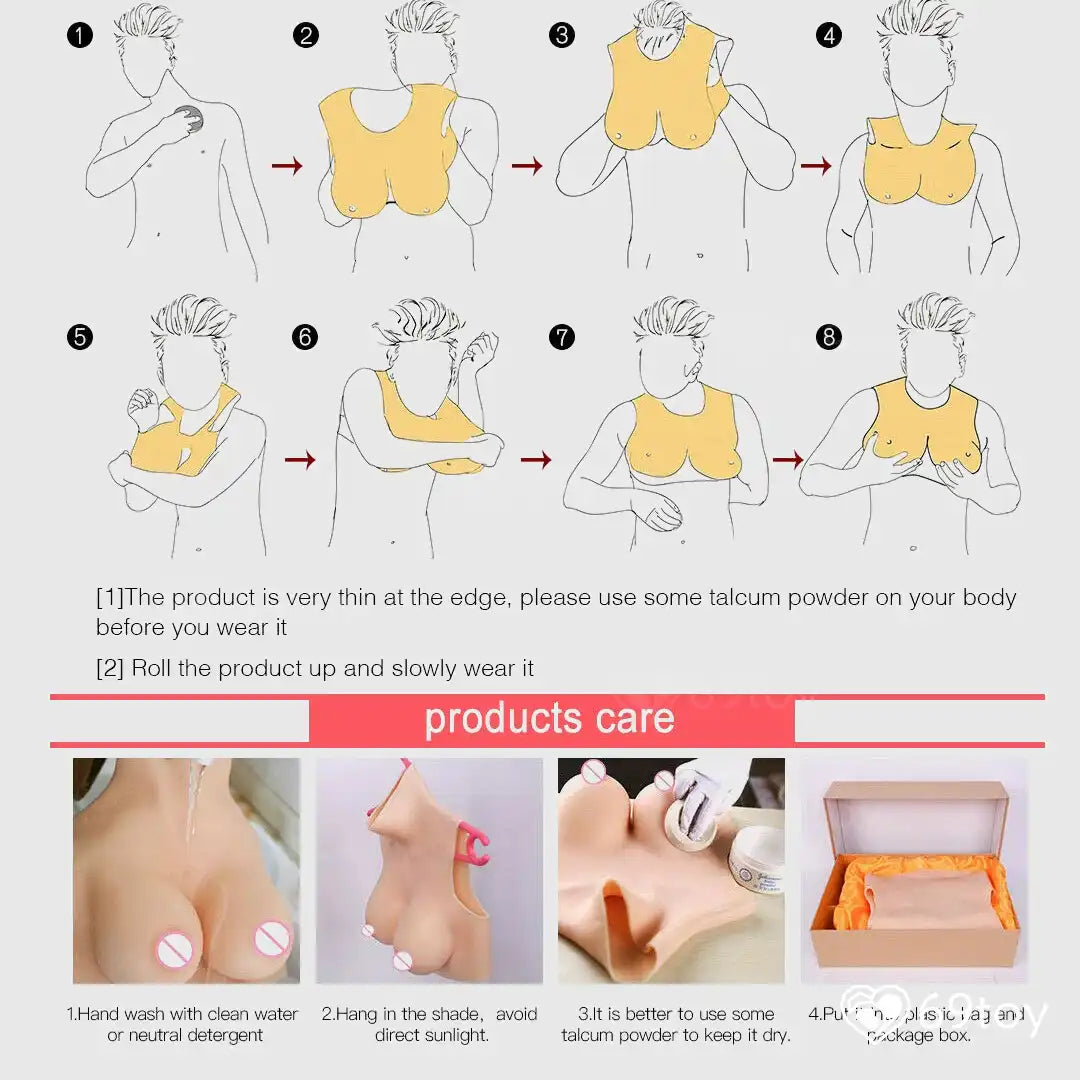 Sierra D Cup Realistic Silicone Breast Forms