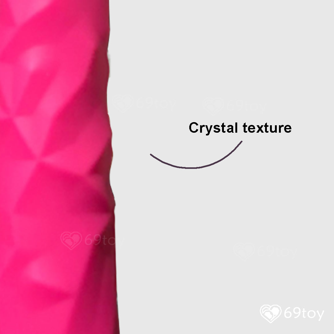 8" Velvet Pink Silicone Dildo