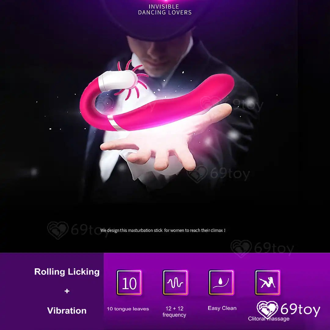 Aura Rolling Tongue Heated G-Spot Vibrator