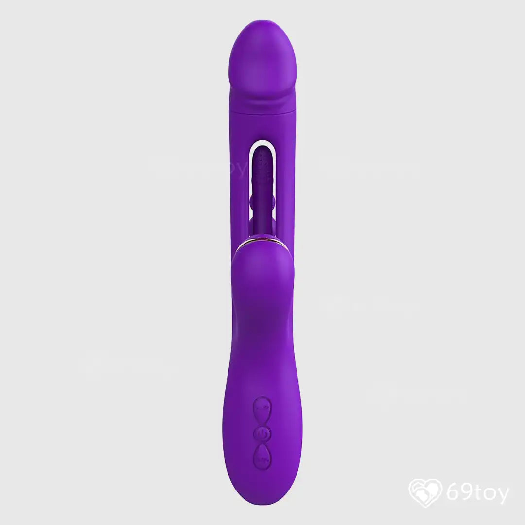 Joan 3X Rabbit Tapping G-spot Vibrator with Anal Beads