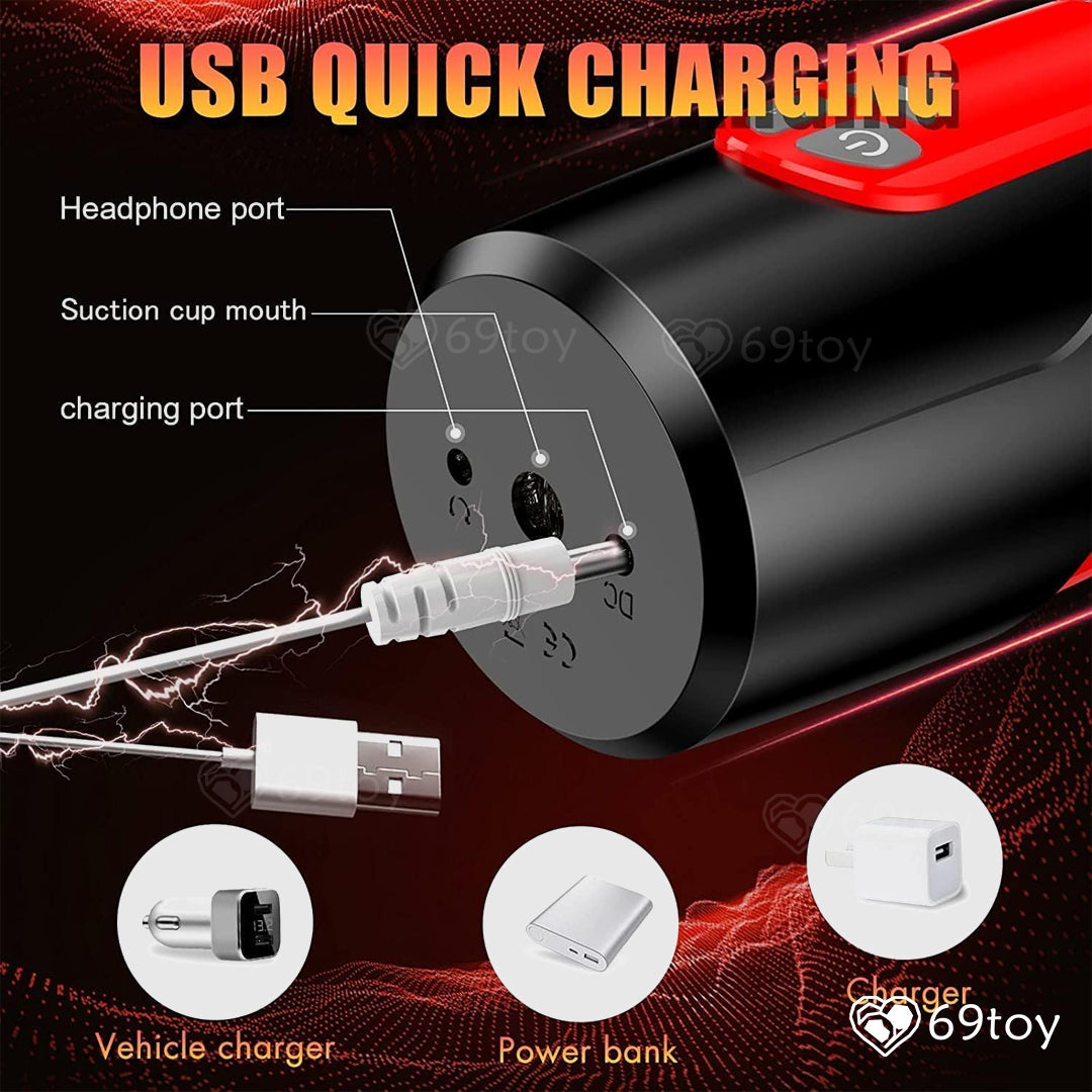 Automatic Thrusting Rotating Hands-free Masturbator