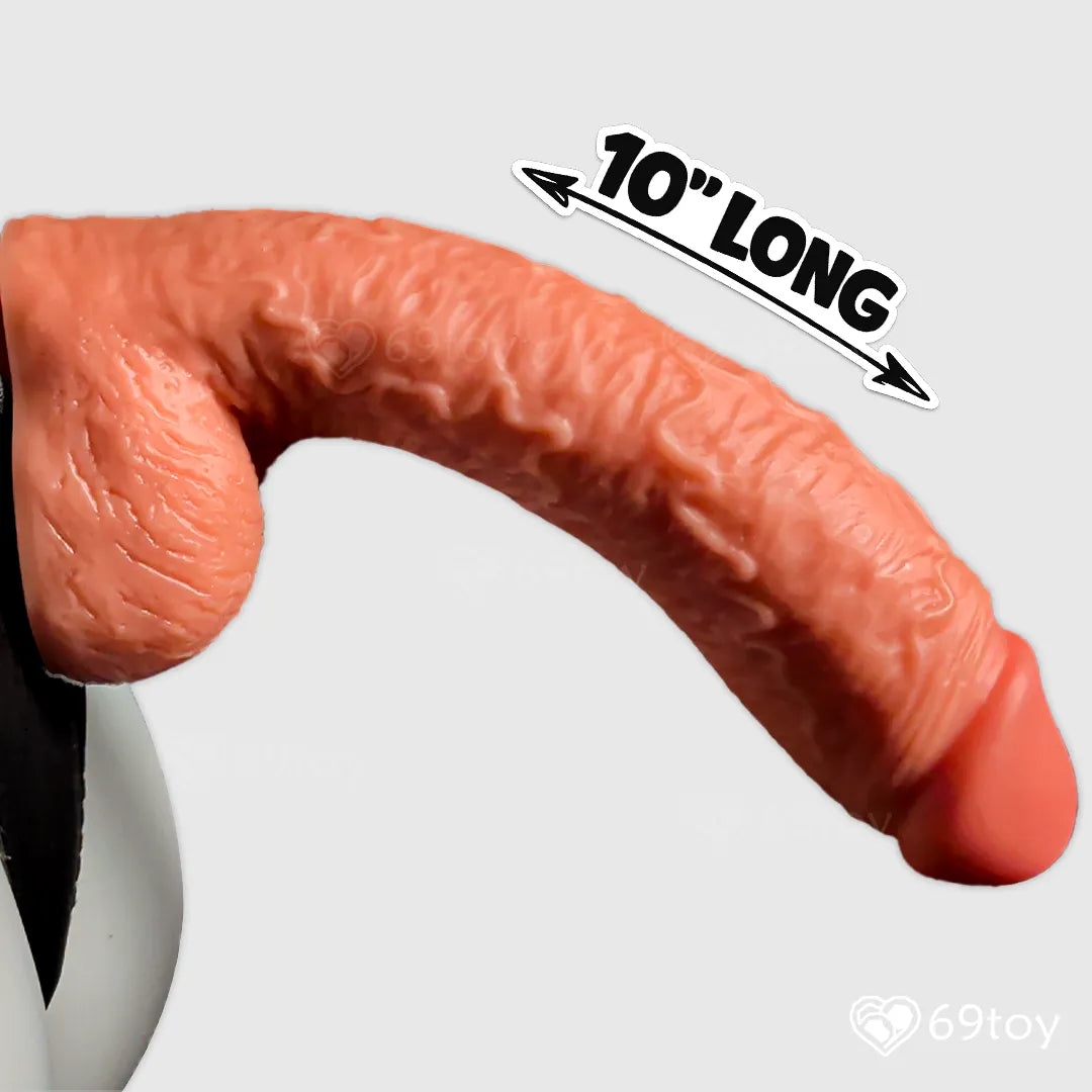 MaxForce 10" Large Real Feel Strap-On Harness Dildo