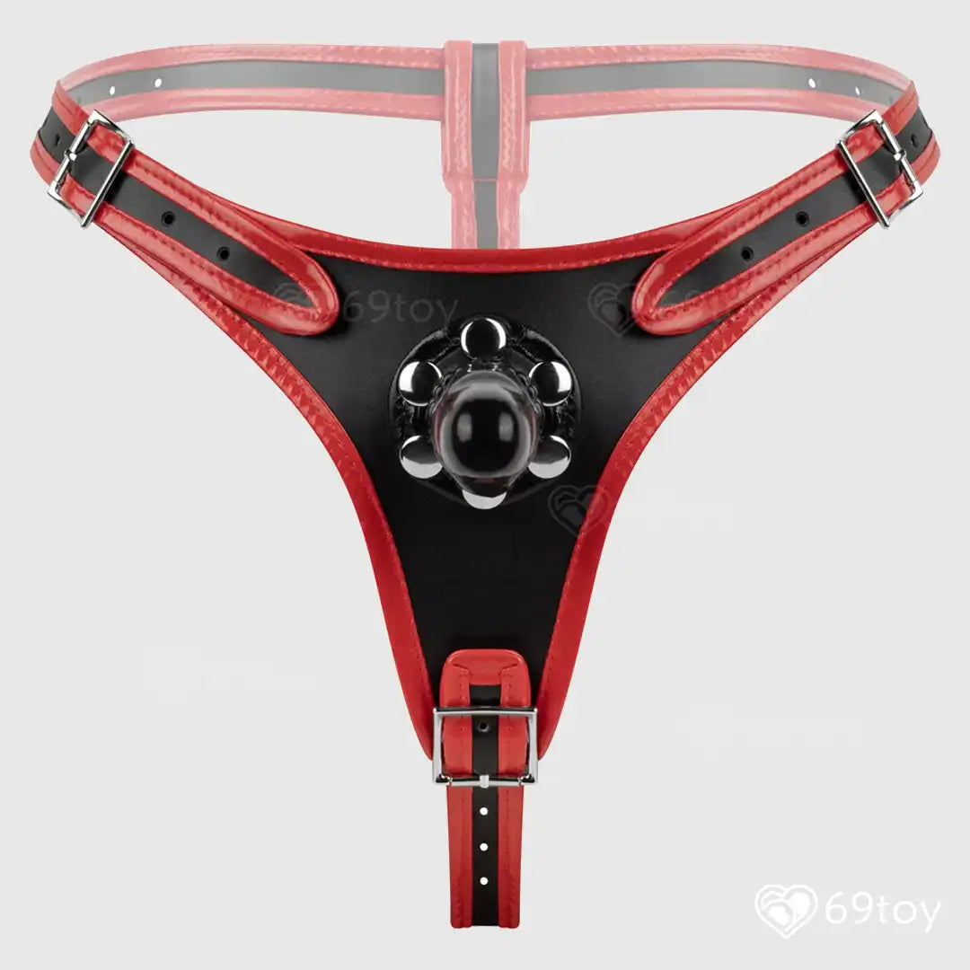 Naughty Queen Triple Dildo Strap-On Harness Set