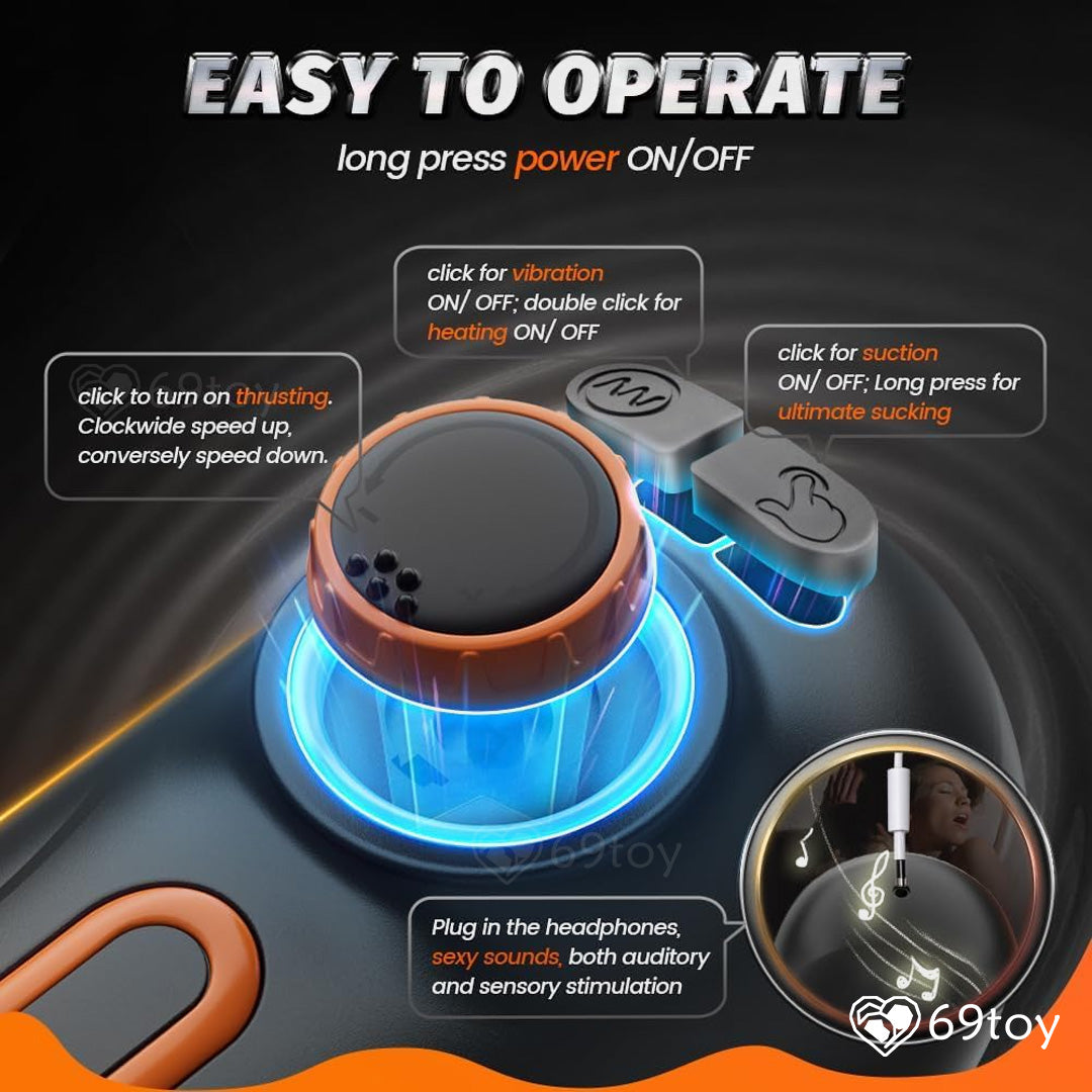 5-in-1 Upgraded Automatic Thrusting Sucking Masturbator
