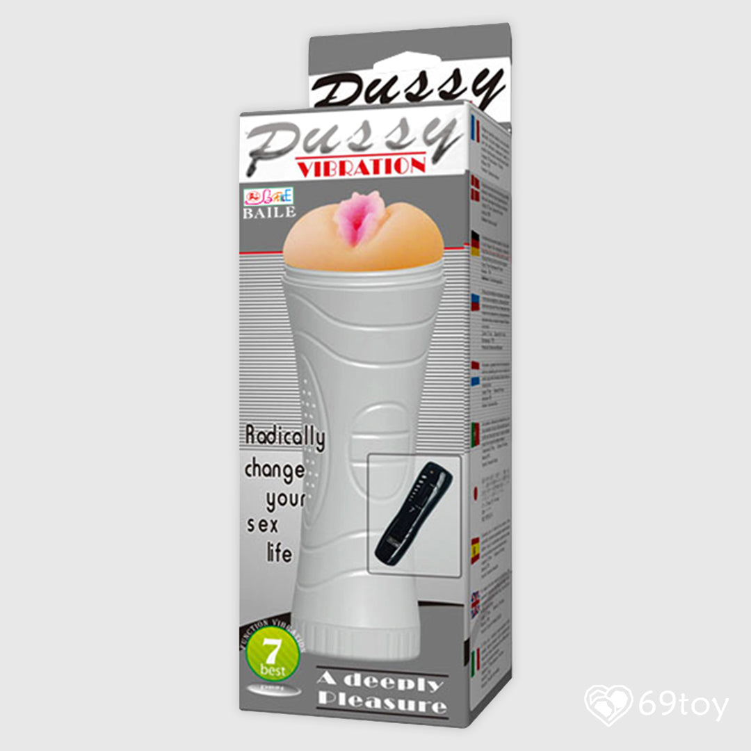 Vibrating Pussy Flashlight Masturbator