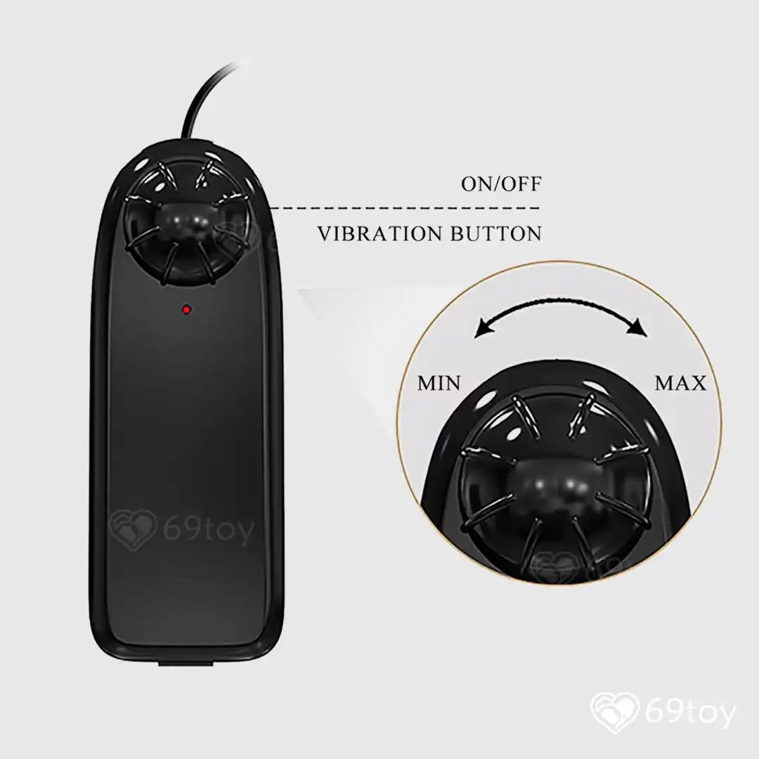 Zebulon Lifelike Slide Skin Vibrating Dildo